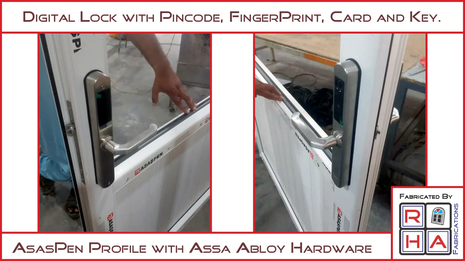Digital-lock door, RHA Fabrication Unit